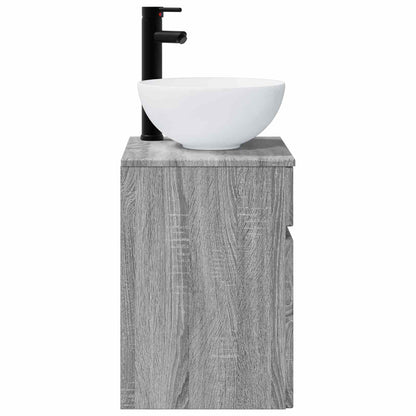 Mobile lavabo da parete Sonoma grigio 39 x 41 x 64,5 cm | homemem39