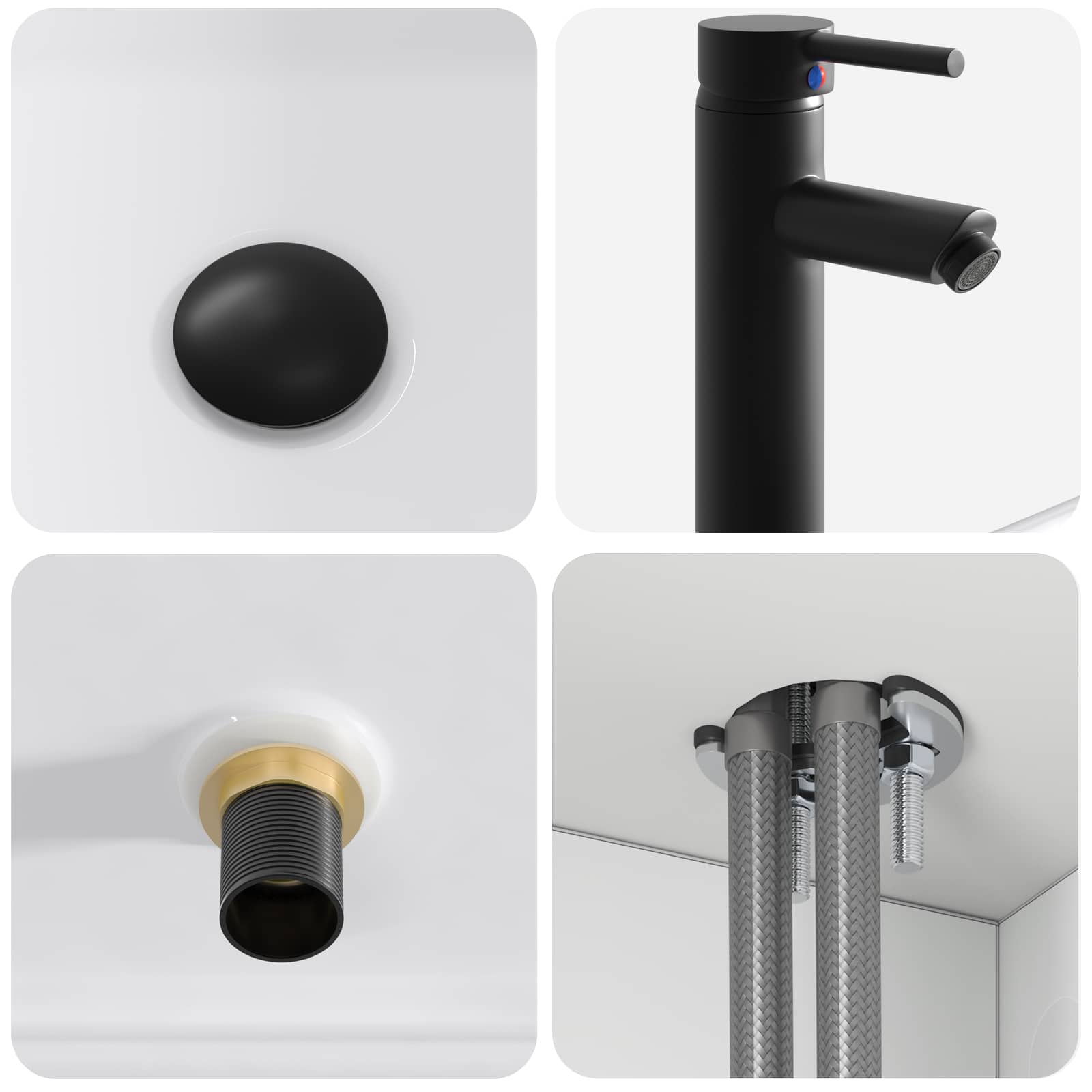 Mobile lavabo da parete Bianco 49 x 41 x 63 cm | homemem39