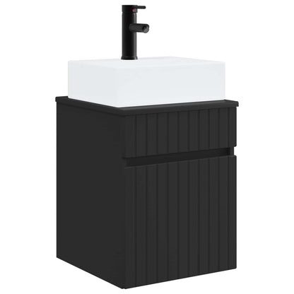 Mobile Lavabo da Parete Nero 39 x 41 x 62,5 cm | homemem39