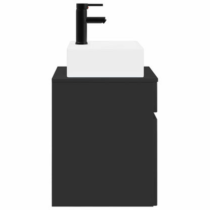 Mobile Lavabo da Parete Nero 39 x 41 x 62,5 cm | homemem39