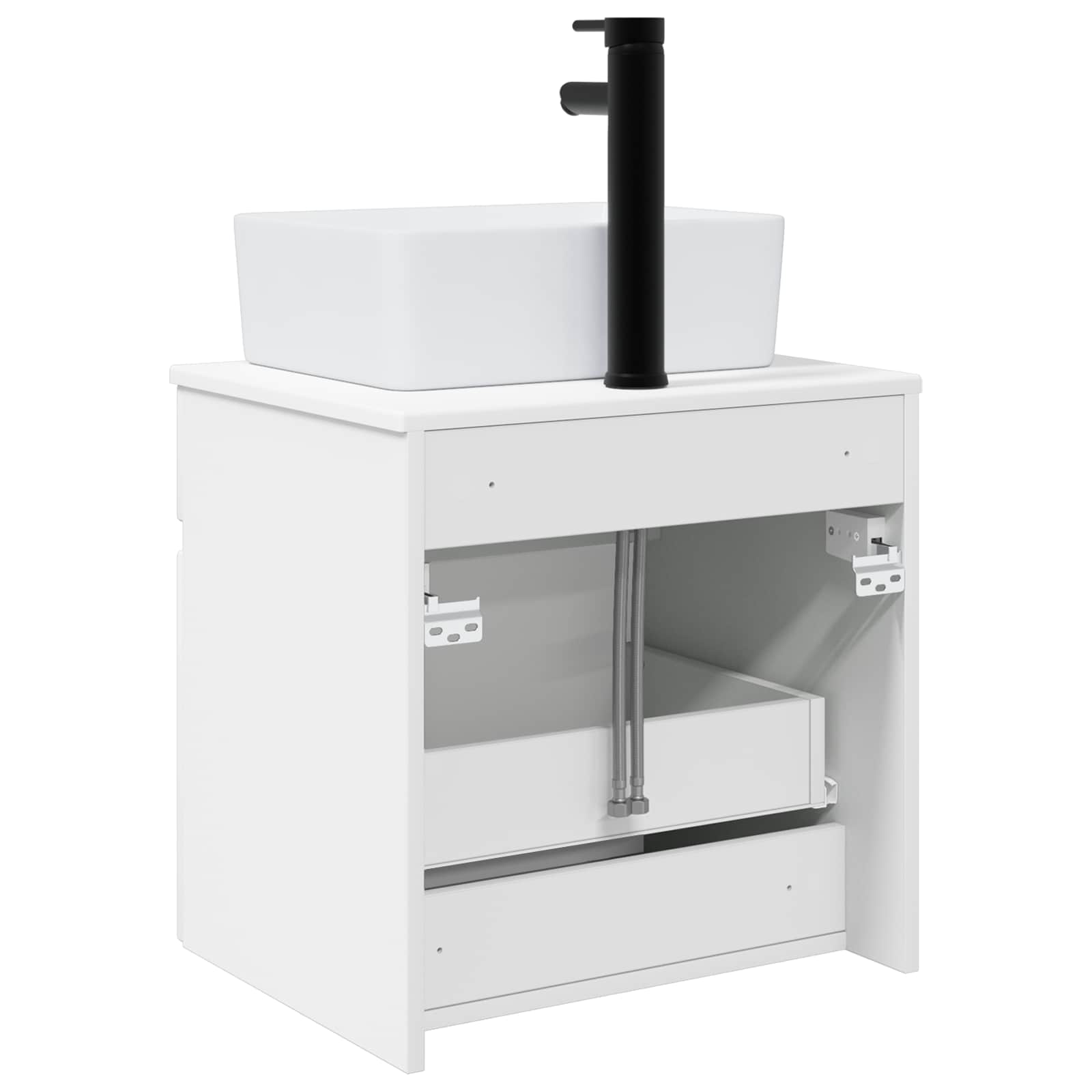 Mobile lavabo da parete Bianco 49 x 41 x 63 cm | homemem39
