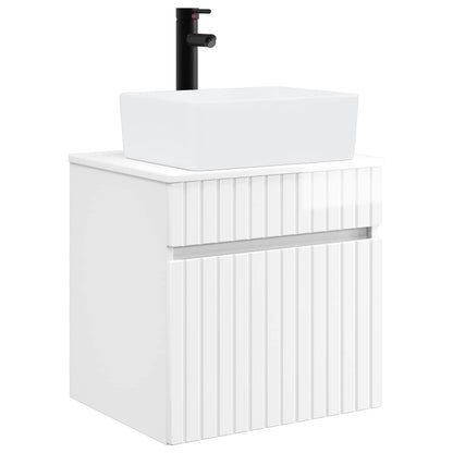 Mobile lavabo da parete Bianco Lucido 49 x 41 x 63 cm