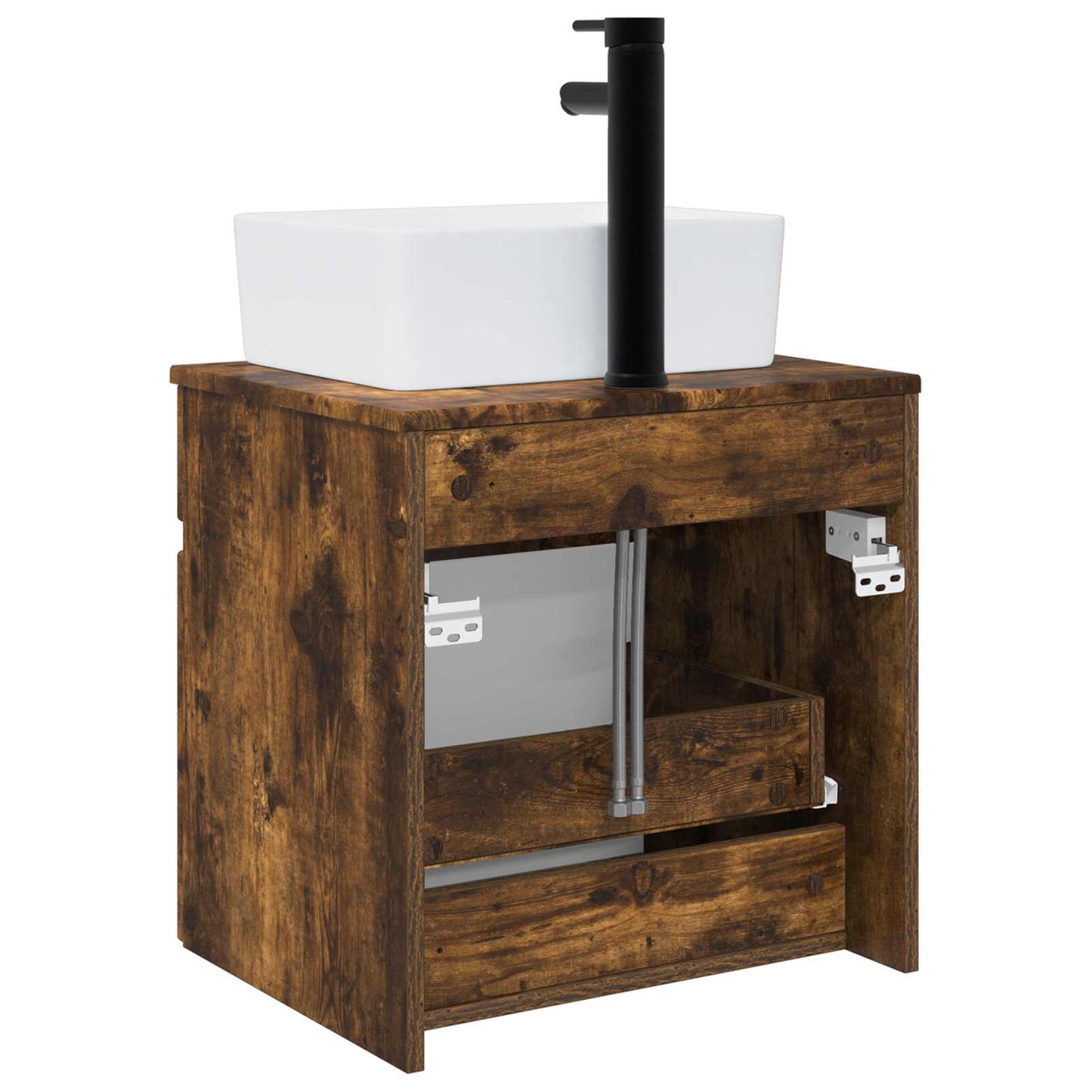 Mobile lavabo da parete Rovere Fumo 49 x 41 x 63 cm | homemem39