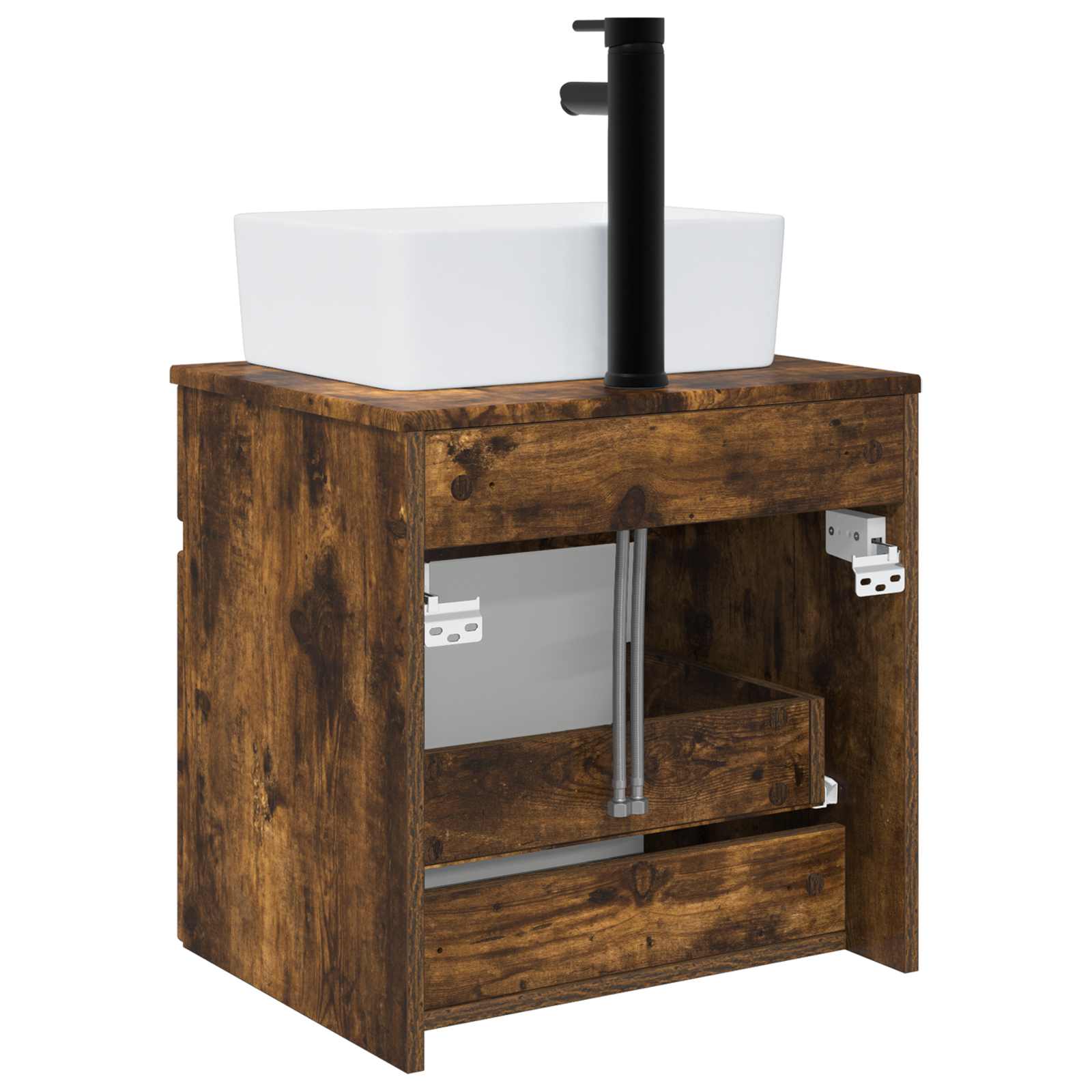Mobile lavabo da parete Rovere Fumo 49 x 41 x 63 cm | homemem39