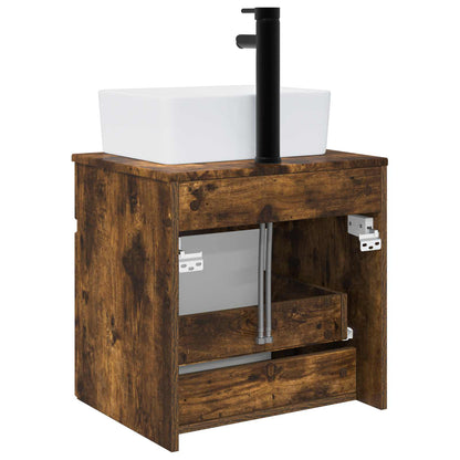Mobile lavabo da parete Rovere Fumo 49 x 41 x 63 cm | homemem39