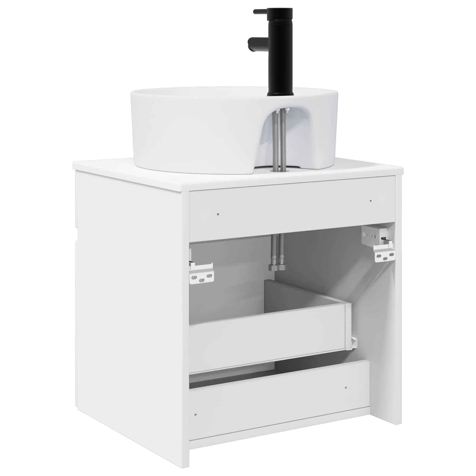 Mobile lavabo da parete Bianco Lucido 49 x 44,5 x 65 cm | homemem39
