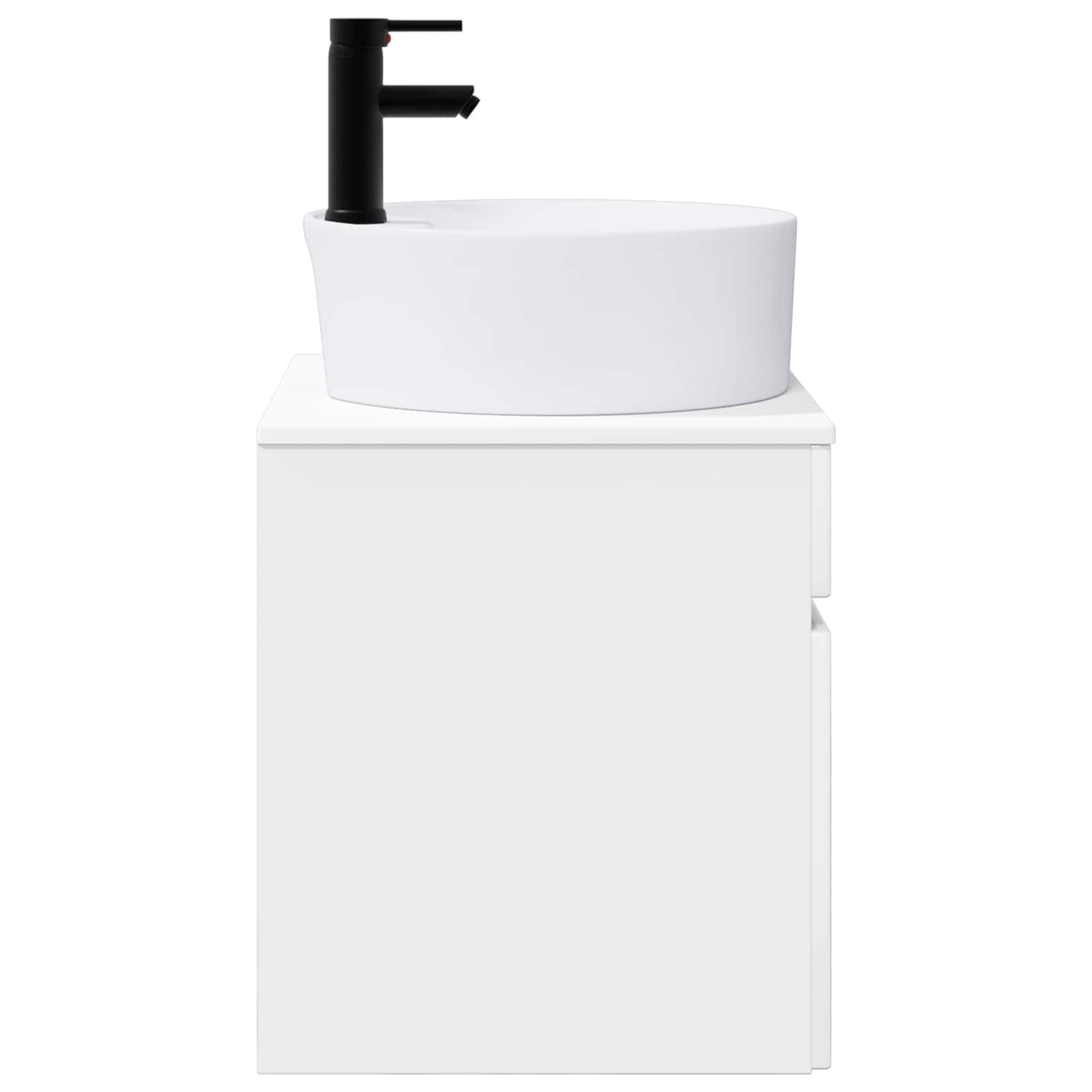 Mobile lavabo da parete Bianco Lucido 49 x 44,5 x 65 cm | homemem39