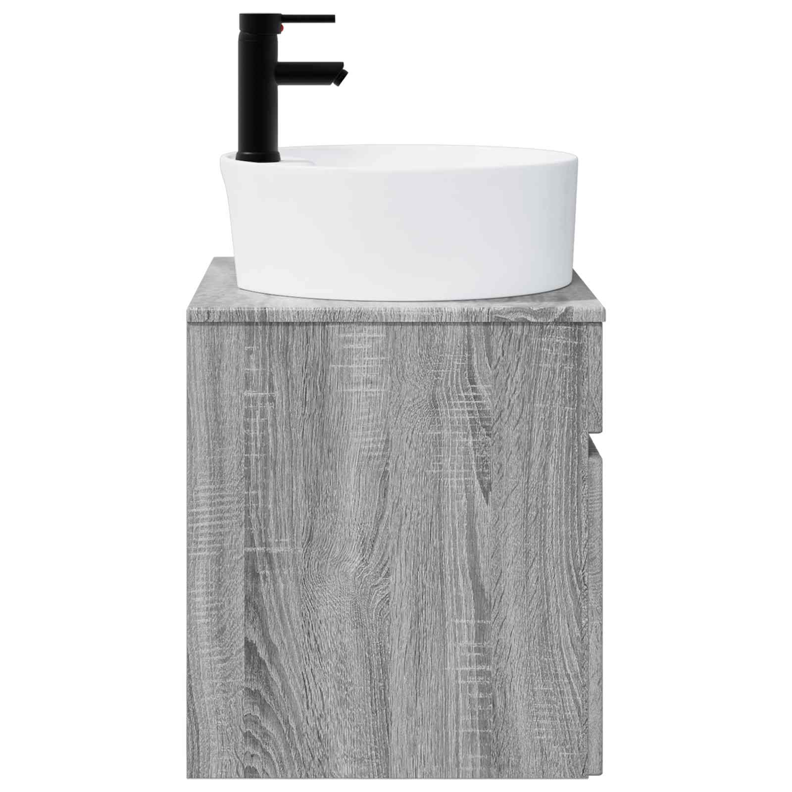 Mobile lavabo da parete Sonoma grigio 49 x 44,5 x 65 cm | homemem39