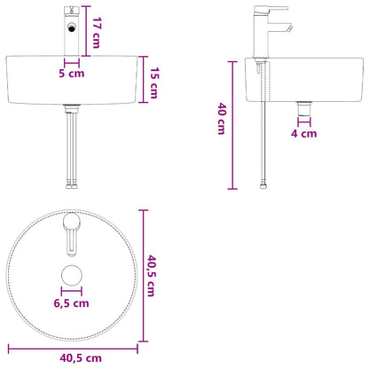 Mobile lavabo da parete Rovere Artigianale 49 x 44,5 x 65 cm | homemem39