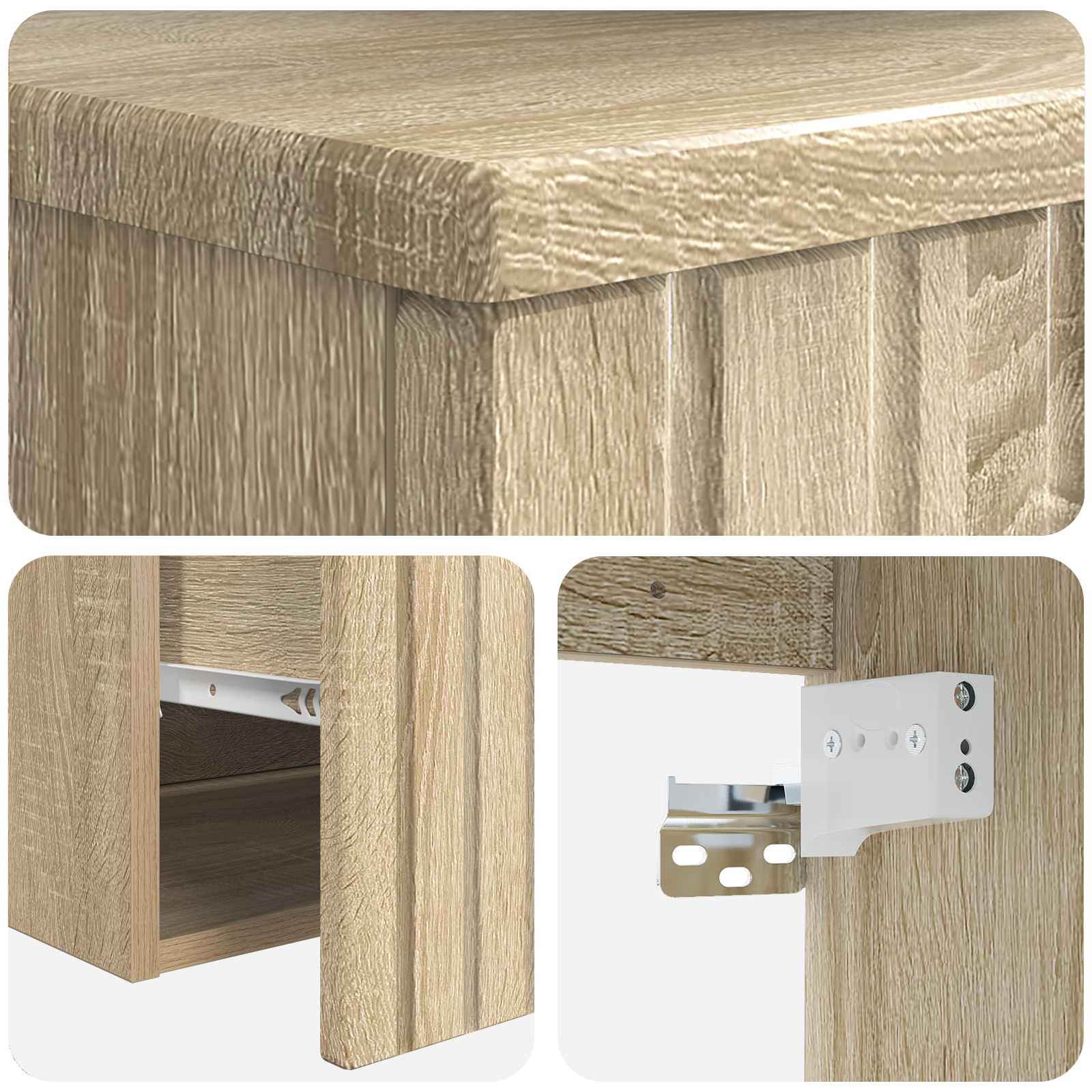 Mobile lavabo da parete Rovere Sonoma 49 x 44,5 x 66,5 cm | homemem39