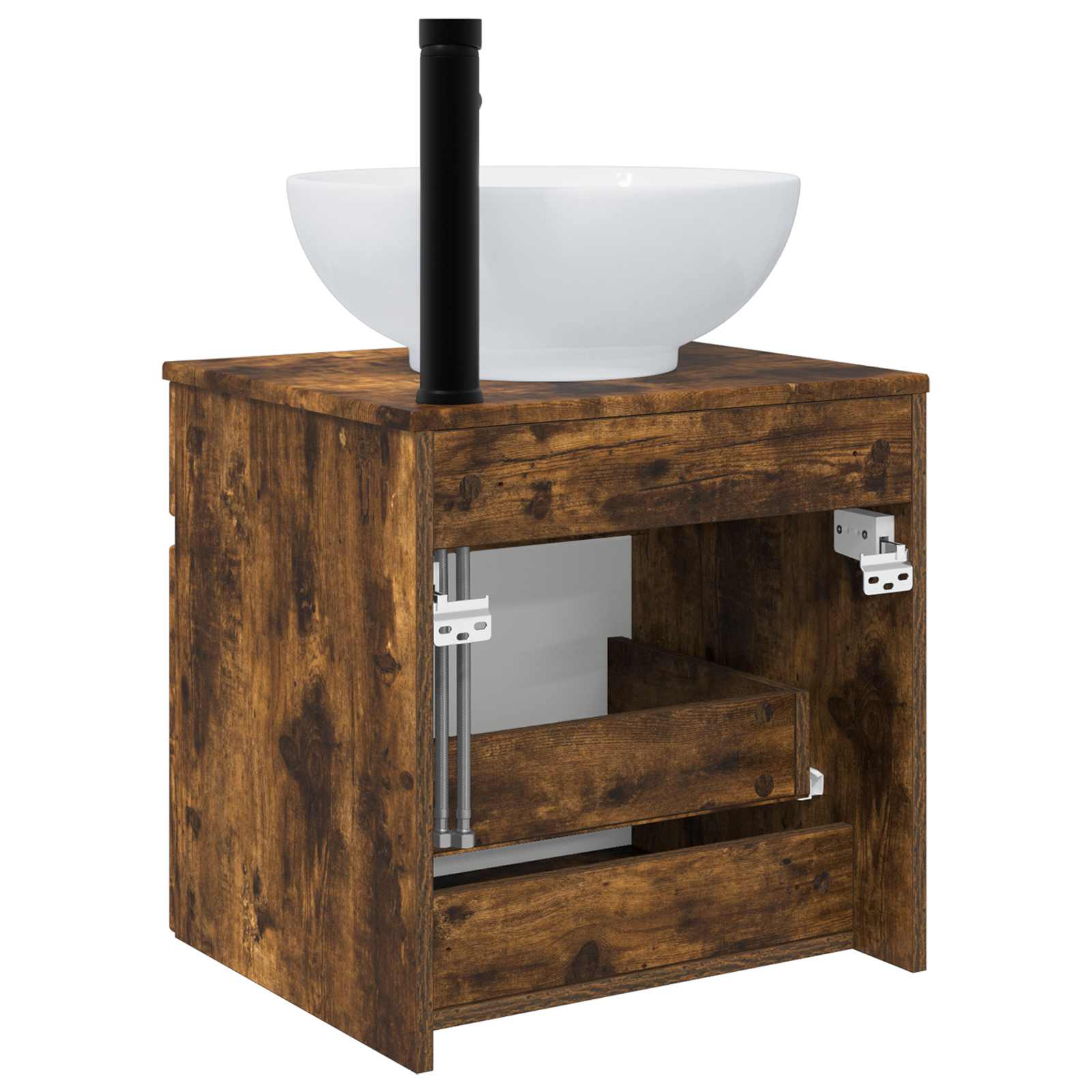 Mobile lavabo da parete Rovere Fumo 49 x 44,5 x 66,5 cm | homemem39