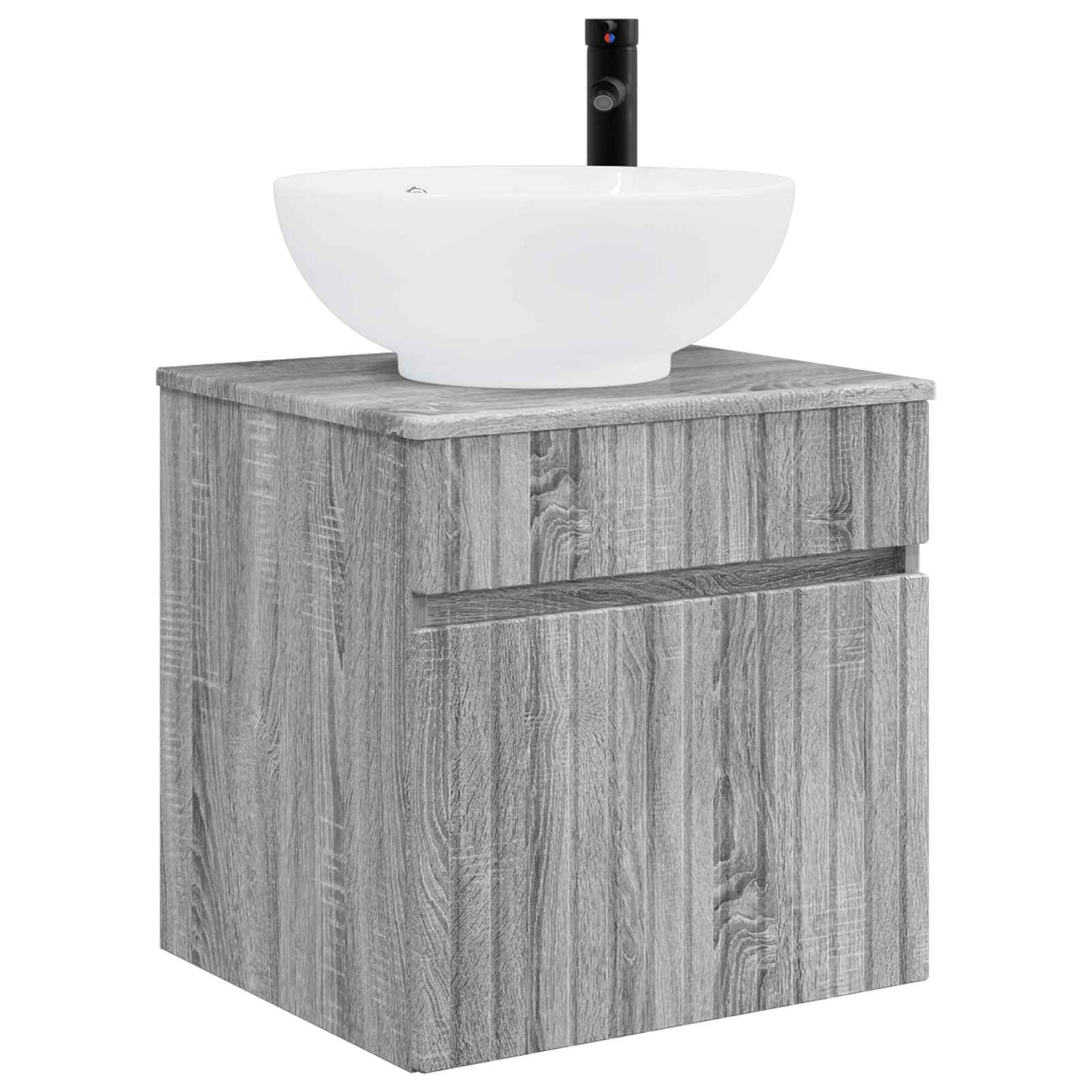 Mobile lavabo da parete Sonoma grigio 49 x 44,5 x 66,5 cm | homemem39