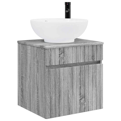 Mobile lavabo da parete Sonoma grigio 49 x 44,5 x 66,5 cm | homemem39