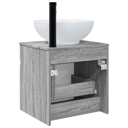 Mobile lavabo da parete Sonoma grigio 49 x 44,5 x 66,5 cm | homemem39