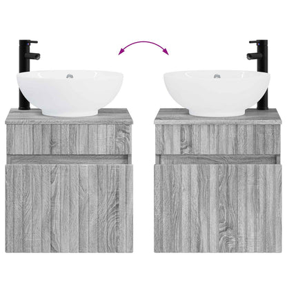 Mobile lavabo da parete Sonoma grigio 49 x 44,5 x 66,5 cm | homemem39