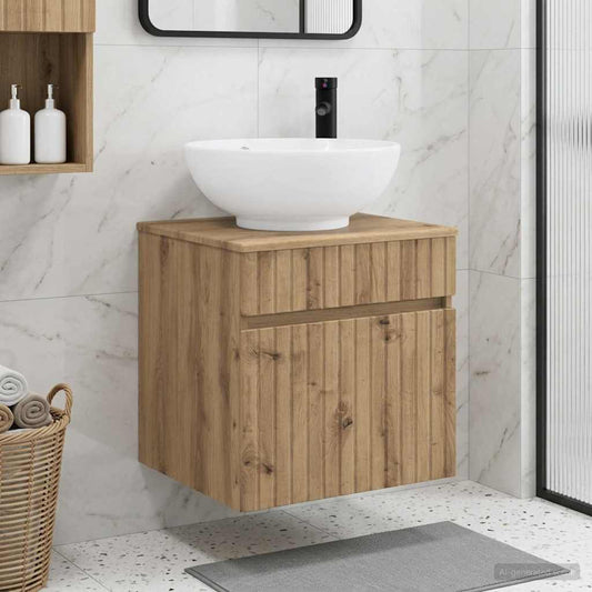 Mobile lavabo da parete Rovere Artigianale 49 x 44,5 x 66,5 cm | homemem39