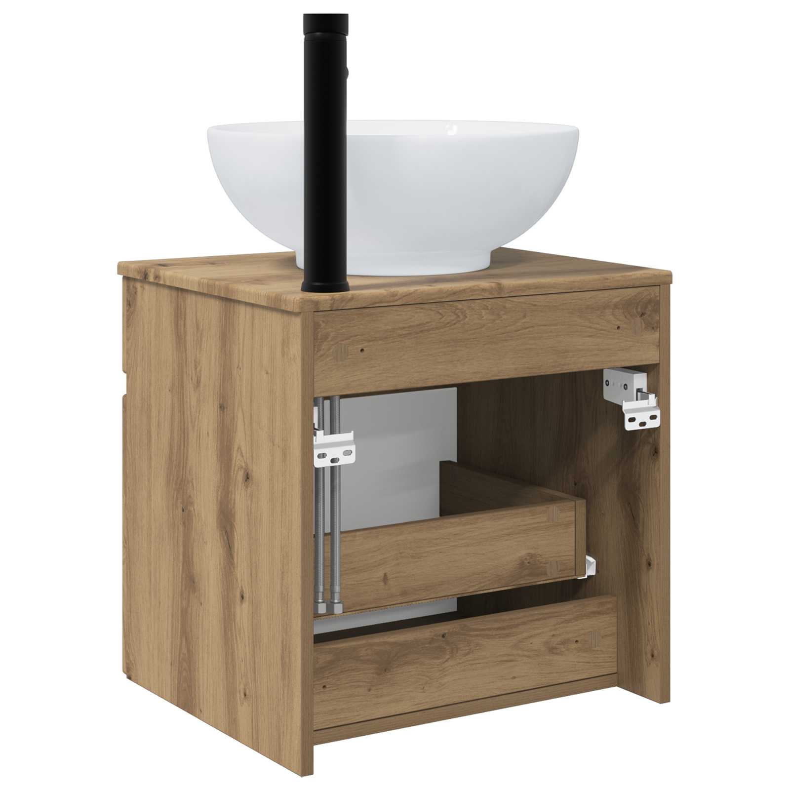Mobile lavabo da parete Rovere Artigianale 49 x 44,5 x 66,5 cm | homemem39