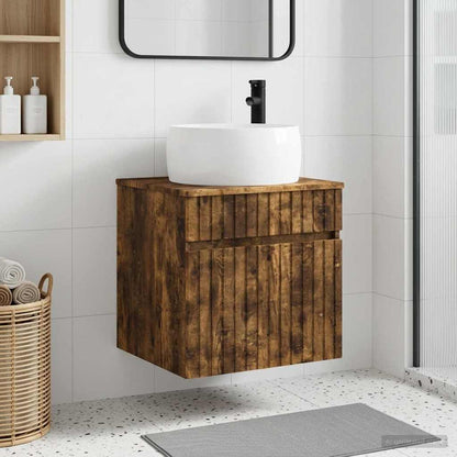 Mobile lavabo da parete Rovere Fumo 49 x 44,5 x 66 cm | homemem39