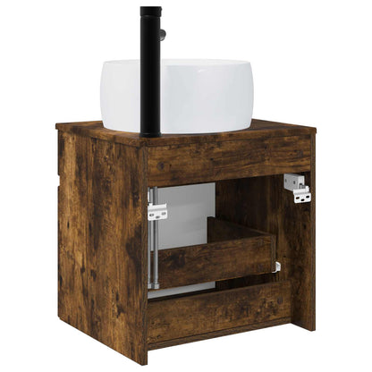 Mobile lavabo da parete Rovere Fumo 49 x 44,5 x 66 cm | homemem39