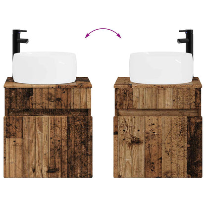 Mobile lavabo da parete Legno antico 49 x 44,5 x 66 cm | homemem39
