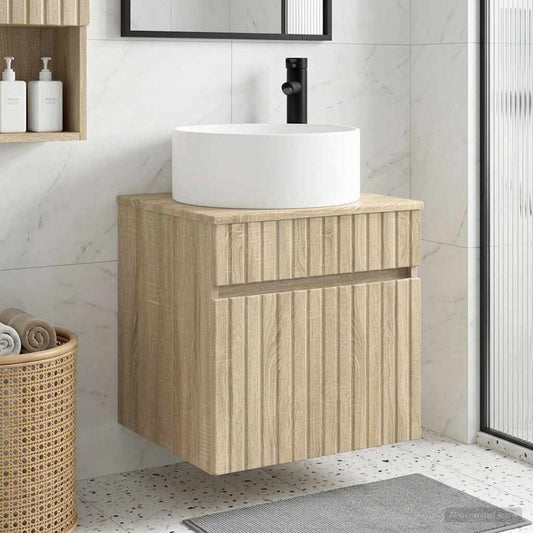 Mobile lavabo da parete Rovere Sonoma 49 x 44,5 x 65,5 cm | homemem39