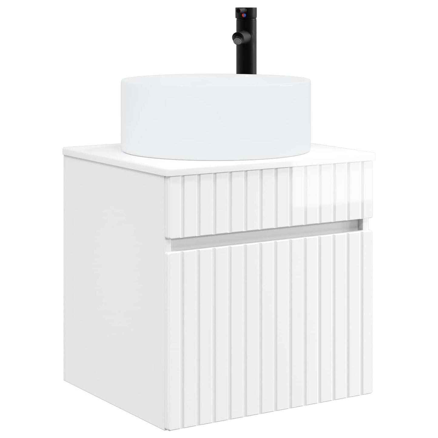 Mobile lavabo da parete Bianco Lucido 49 x 44,5 x 65,5 cm | homemem39