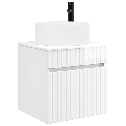 Mobile lavabo da parete Bianco Lucido 49 x 44,5 x 65,5 cm | homemem39