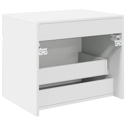 Mobiletto da Bagno a Muro Bianco Lucido 59 x 44,5 x 50 cm | homemem39