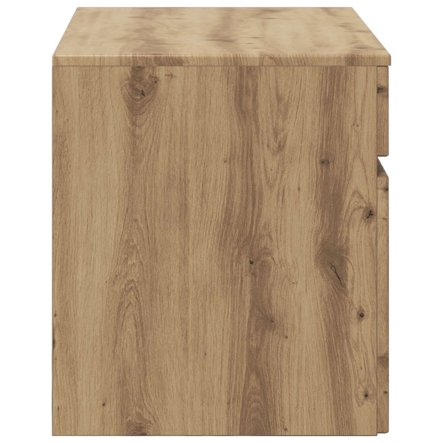 Mobiletto da Bagno a Muro Rovere Artigianale 59 x 44,5 x 50 cm | homemem39