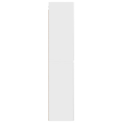 Mobiletto da Bagno a Muro Bianco 33 x 34,5 x 160 cm | homemem39