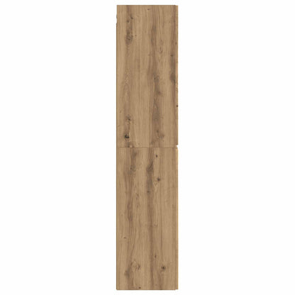 Mobiletto da Bagno a Muro Rovere Artigianale 33 x 34,5 x 160 cm | homemem39