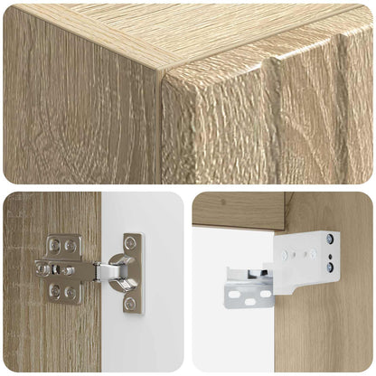 Mobiletto da Bagno a Muro Rovere Sonoma 33 x 34,5 x 100 cm | homemem39