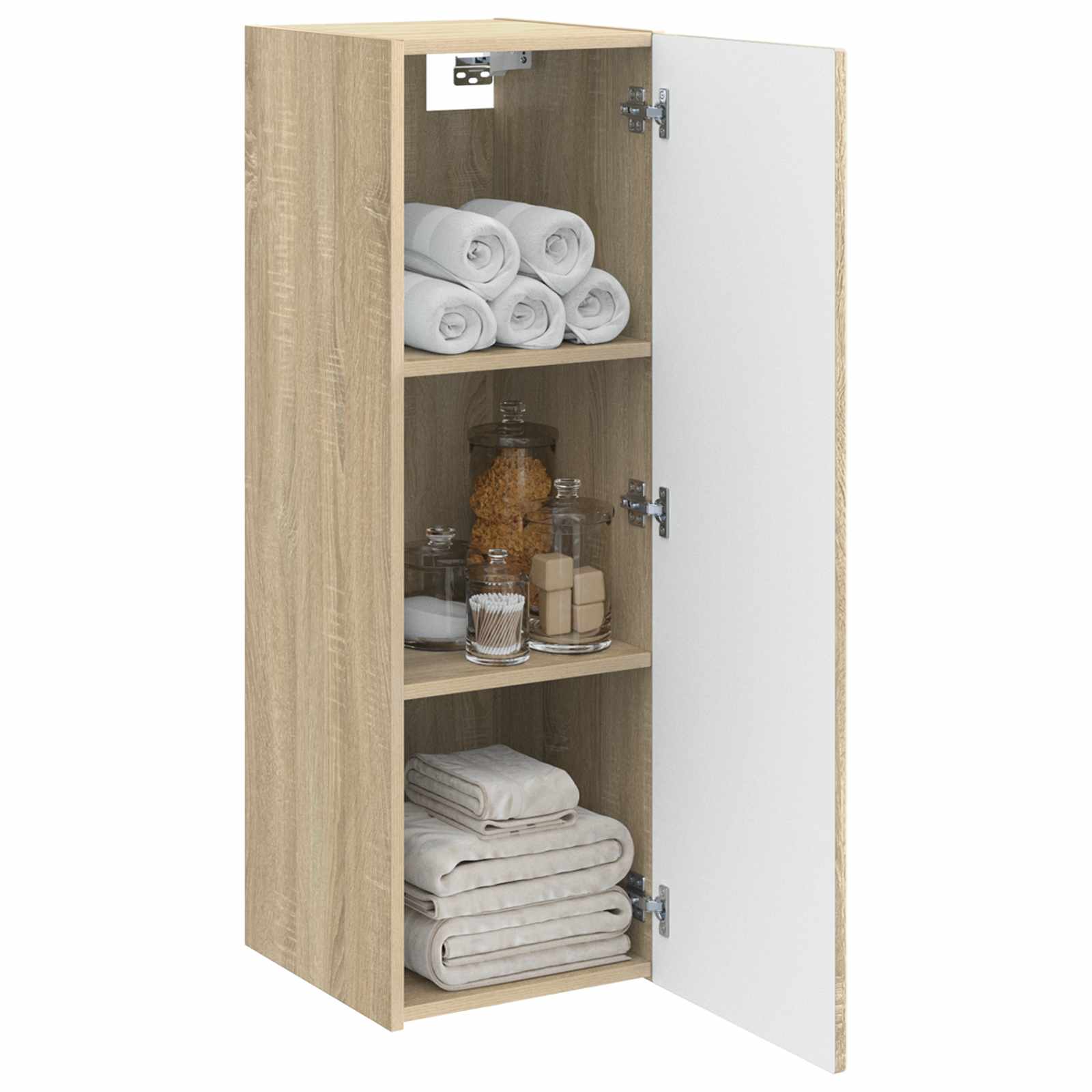 Mobiletto da Bagno a Muro Rovere Sonoma 33 x 34,5 x 100 cm | homemem39