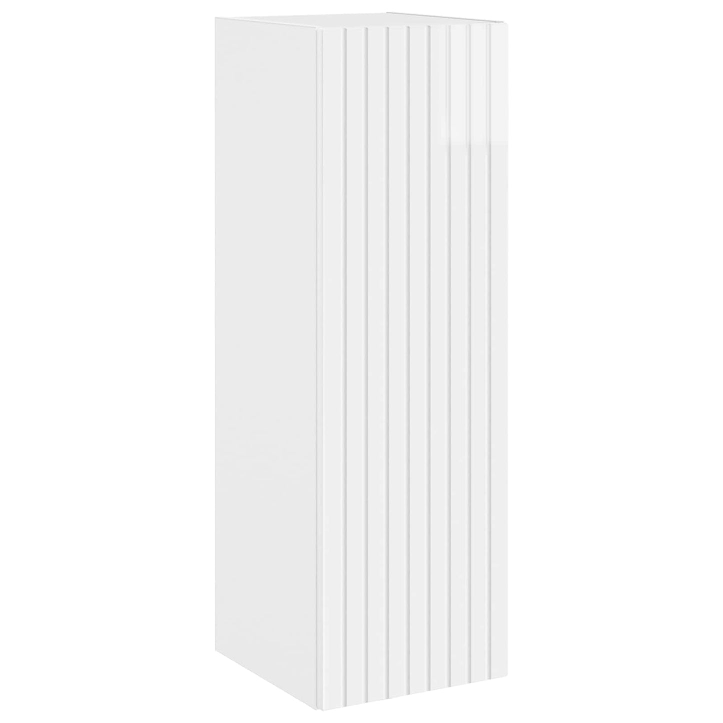 Mobiletto da Bagno a Muro Bianco Lucido 33 x 34,5 x 100 cm | homemem39