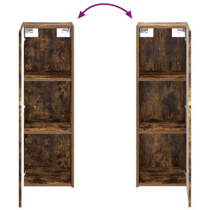 Mobiletto da Bagno a Muro Rovere Fumo 33 x 34,5 x 100 cm | homemem39