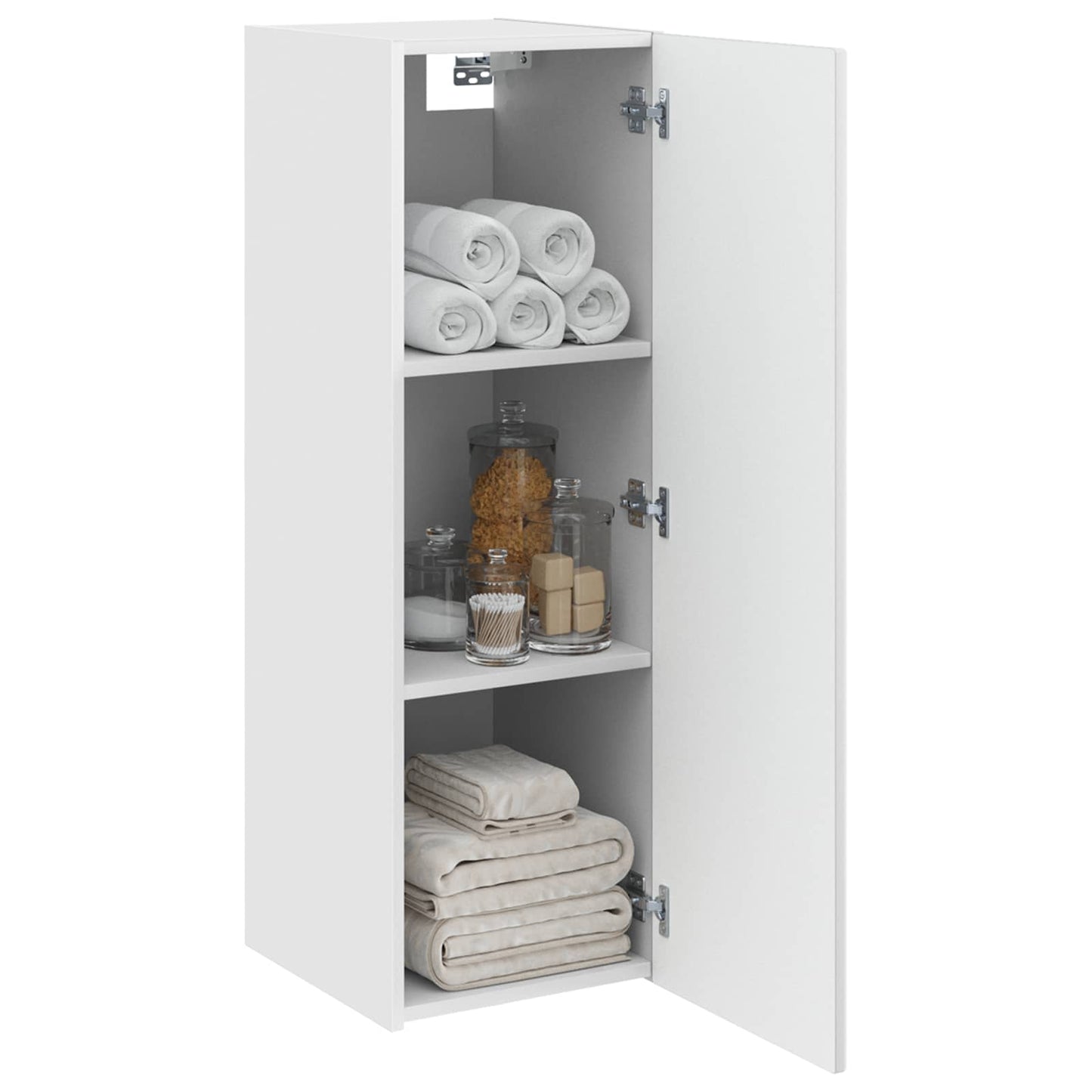 Mobiletto da Bagno a Muro Bianco 33 x 34,5 x 60 cm | homemem39