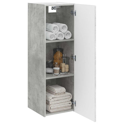 Mobiletto da Bagno a Muro Grigio Cemento 33 x 34,5 x 60 cm | homemem39