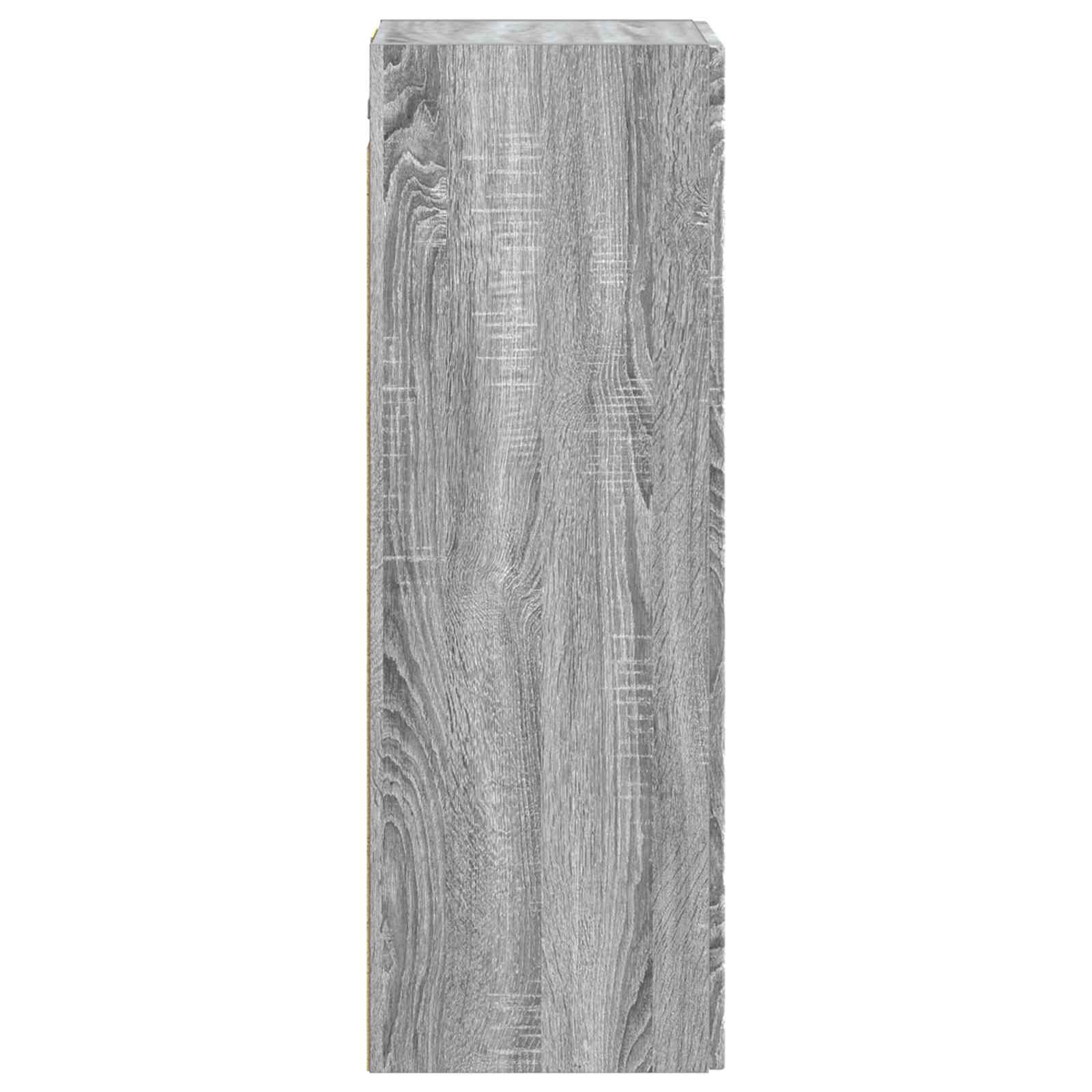 Mobiletto da Bagno a Muro Sonoma grigio 33 x 34,5 x 60 cm | homemem39