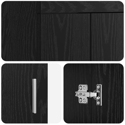 Mobile da bagno con lavabo Rovere Nero 42 x 40 x 84,5 cm | homemem39