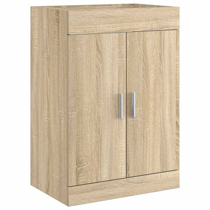 Mobiletto da Bagno Sotto Lavabo Rovere Sonoma 56 x 37,5 x 81 cm | homemem39