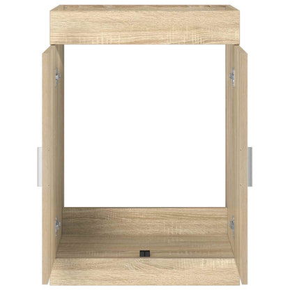 Mobiletto da Bagno Sotto Lavabo Rovere Sonoma 56 x 37,5 x 81 cm | homemem39