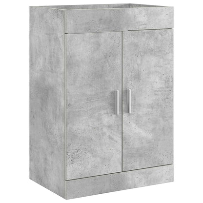 Mobiletto da Bagno Sotto Lavabo Grigio Cemento | homemem39