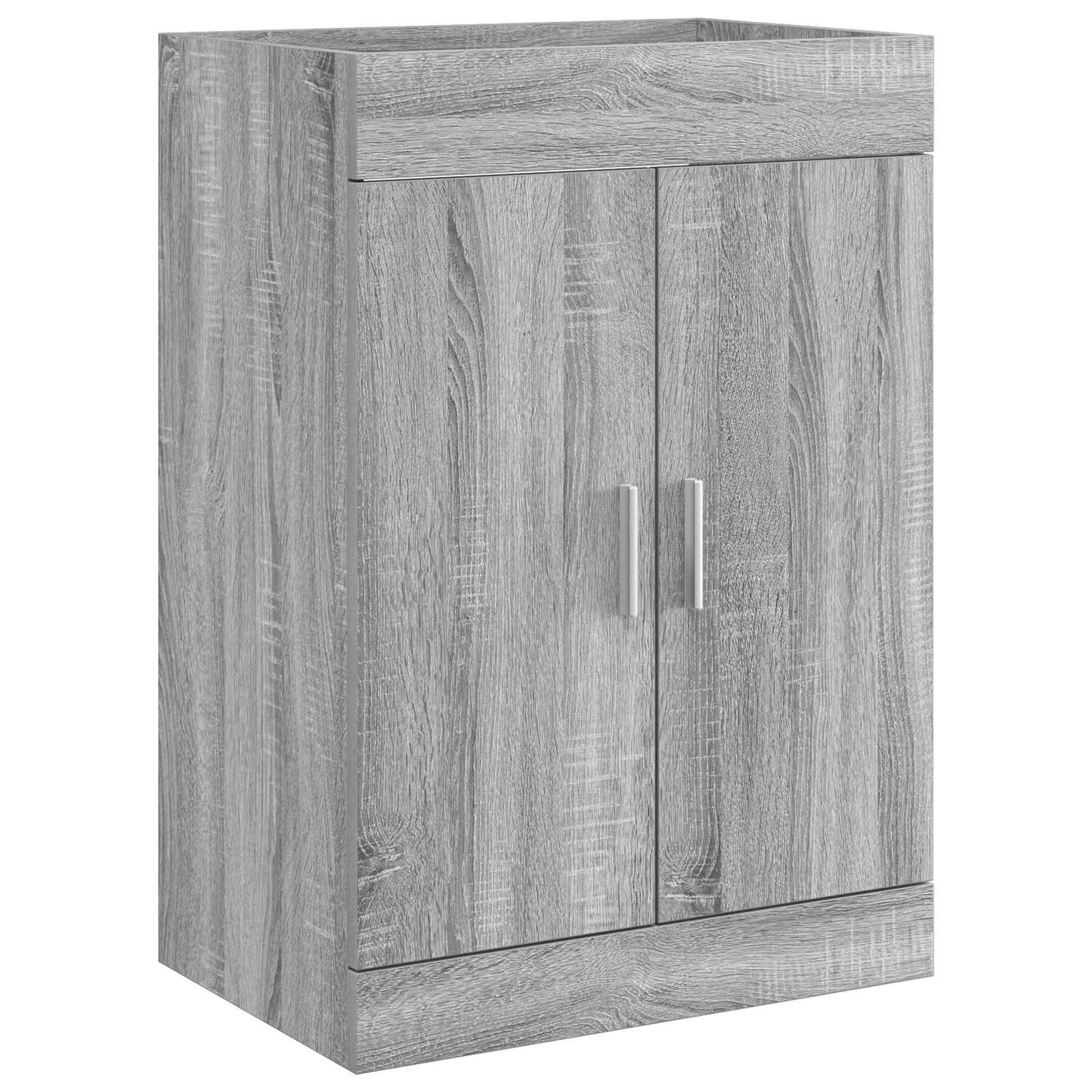 Mobiletto da Bagno Sotto Lavabo Sonoma grigio 56 x 37,5 x 81 cm | homemem39