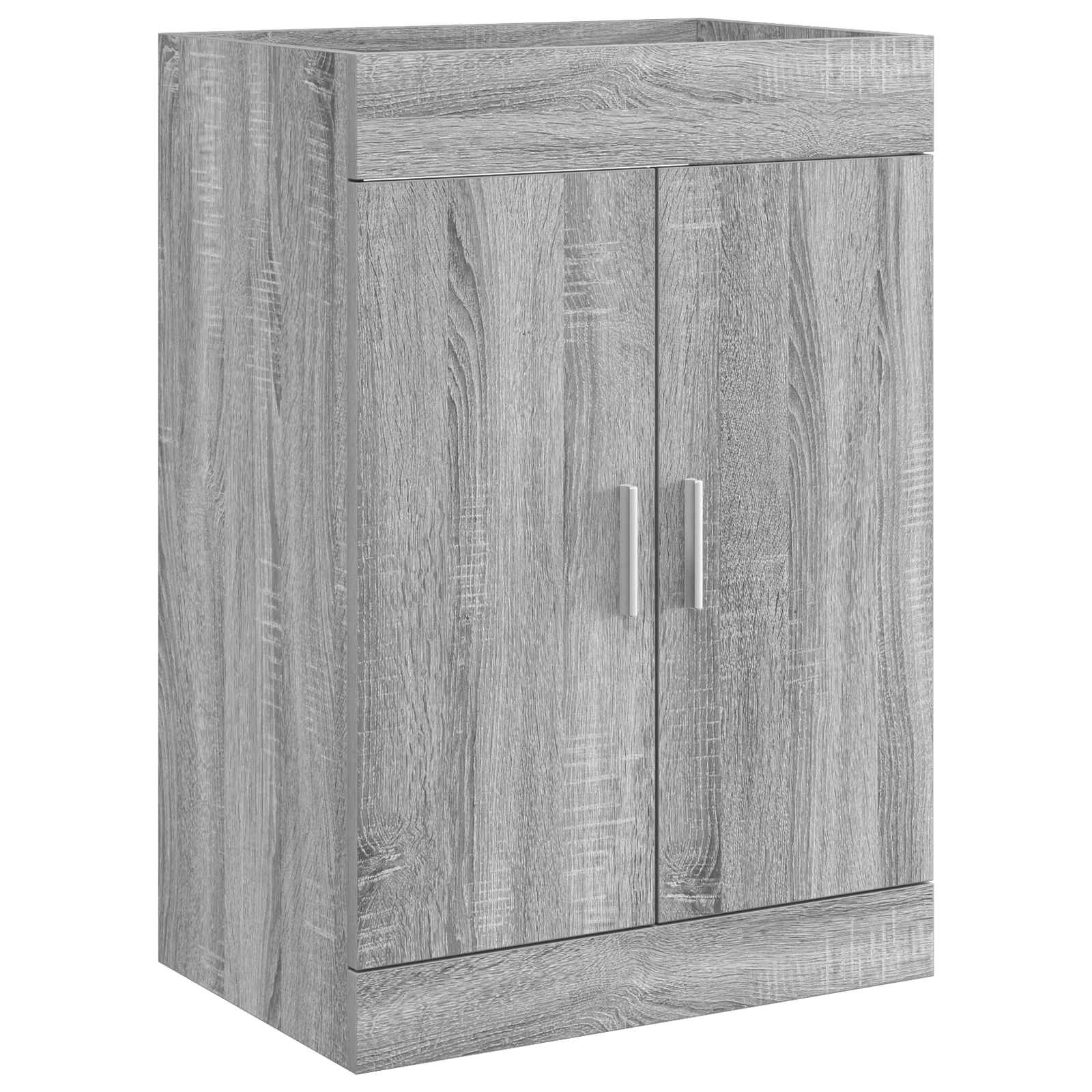 Mobiletto da Bagno Sotto Lavabo Sonoma grigio 56 x 37,5 x 81 cm | homemem39
