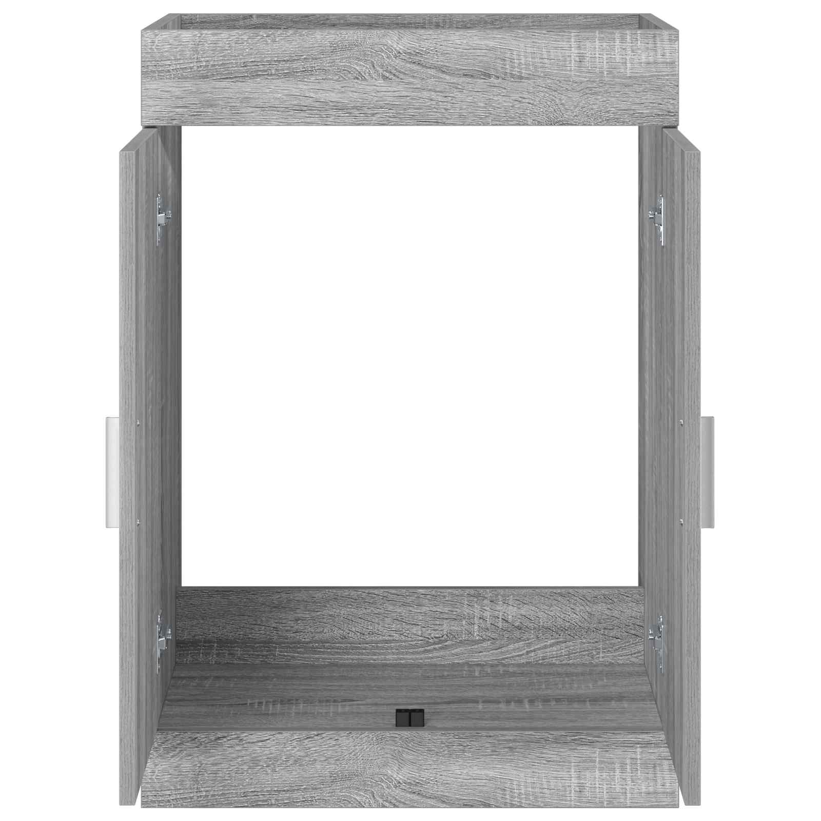 Mobiletto da Bagno Sotto Lavabo Sonoma grigio 56 x 37,5 x 81 cm | homemem39