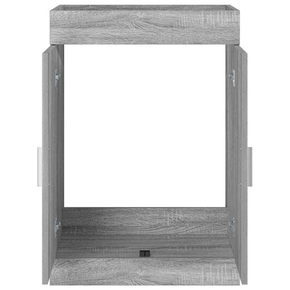 Mobiletto da Bagno Sotto Lavabo Sonoma grigio 56 x 37,5 x 81 cm | homemem39