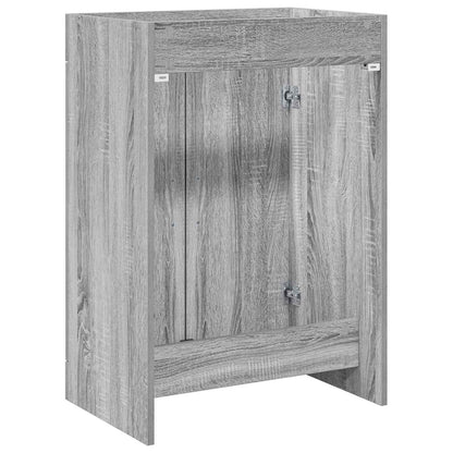 Mobiletto da Bagno Sotto Lavabo Sonoma grigio 56 x 37,5 x 81 cm | homemem39