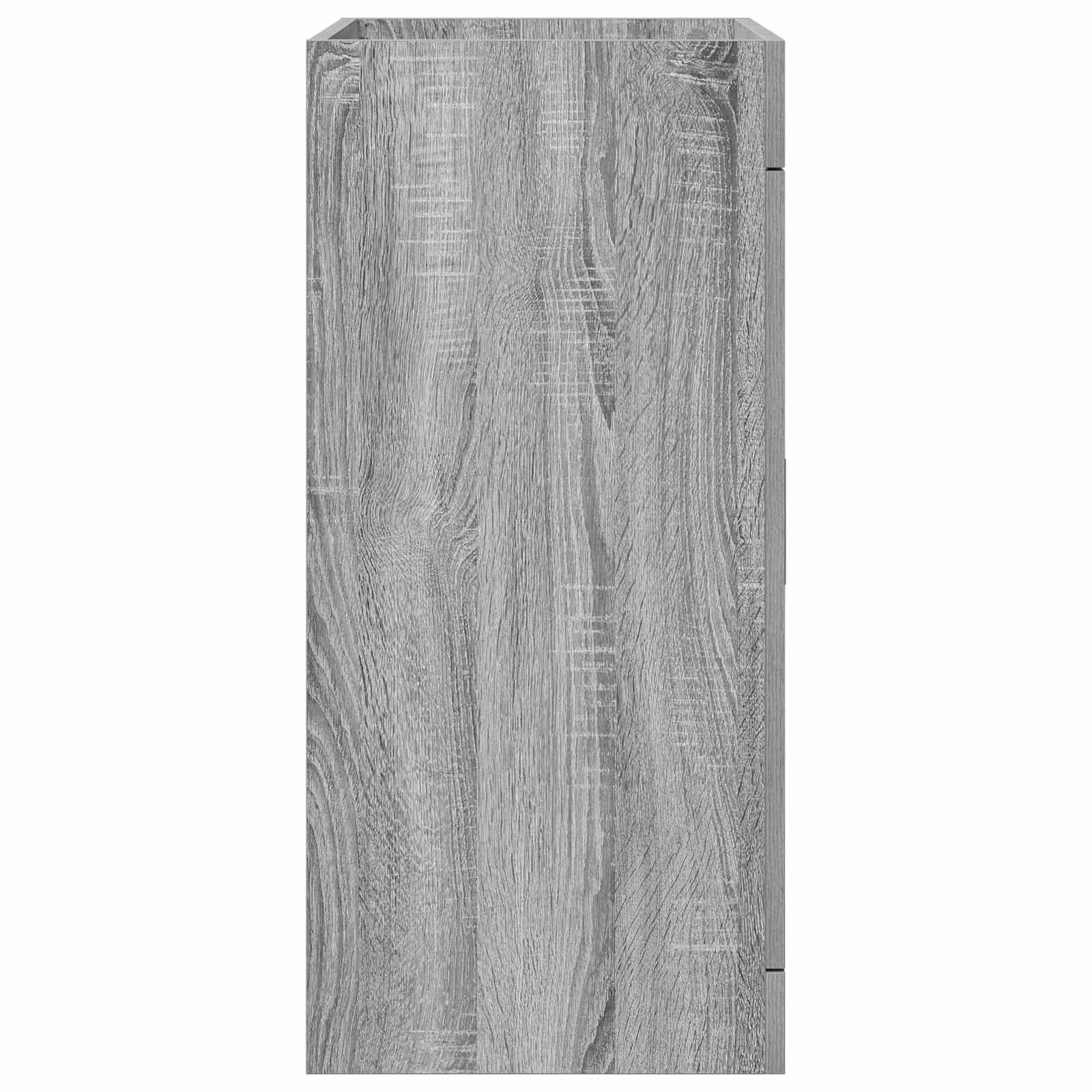 Mobiletto da Bagno Sotto Lavabo Sonoma grigio 56 x 37,5 x 81 cm | homemem39