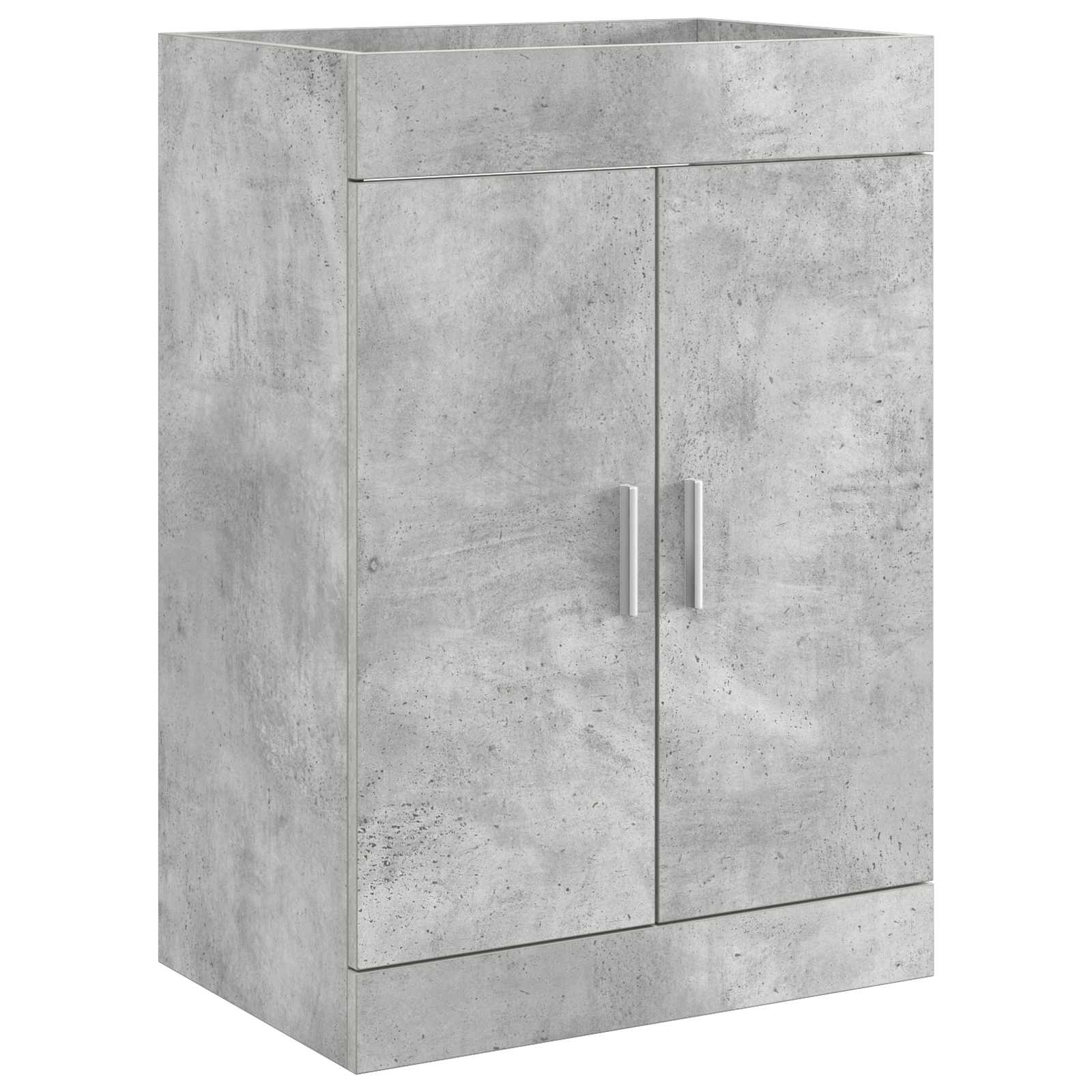 Mobiletto da Bagno Sotto Lavabo Grigio Cemento | homemem39