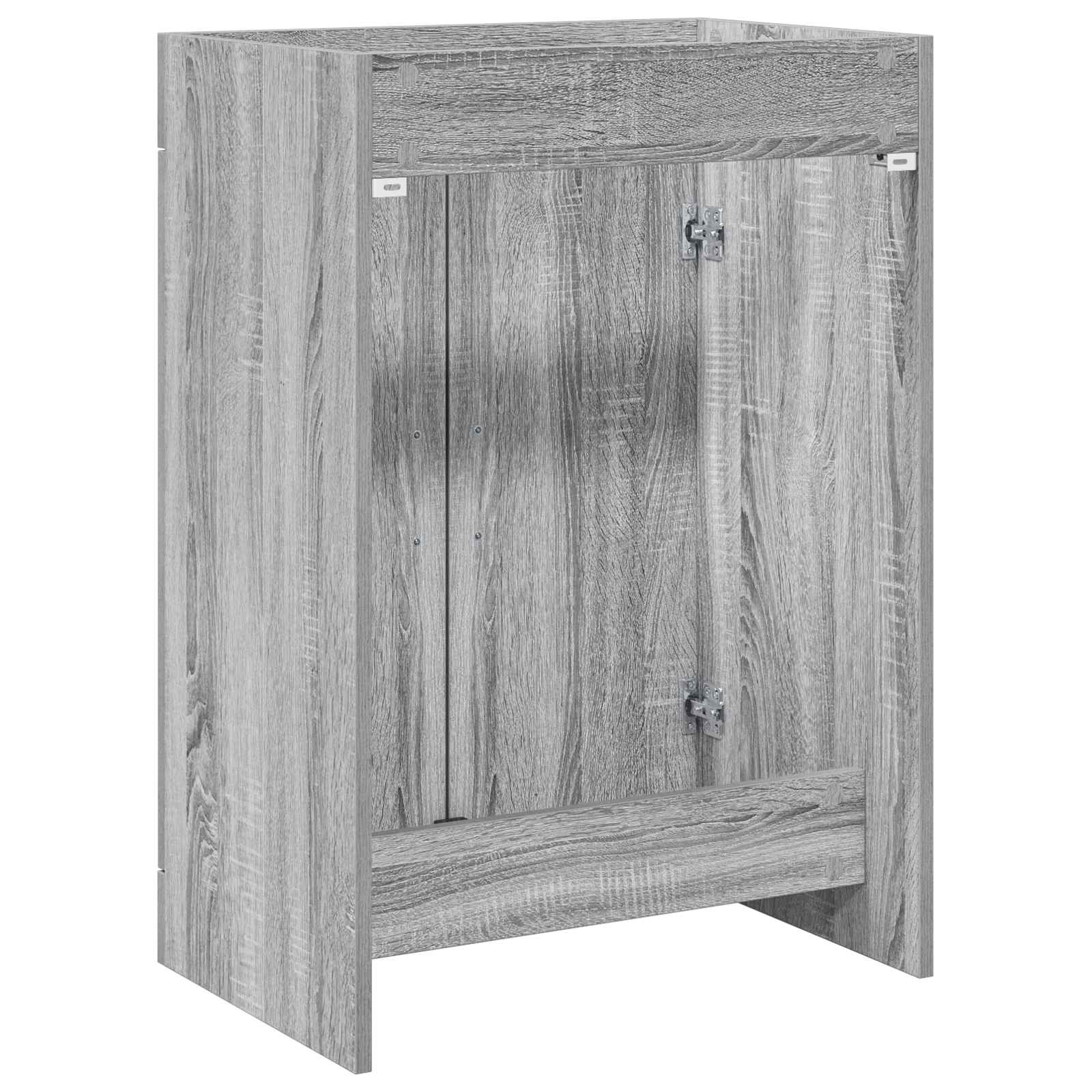 Mobiletto da Bagno Sotto Lavabo Sonoma grigio | homemem39